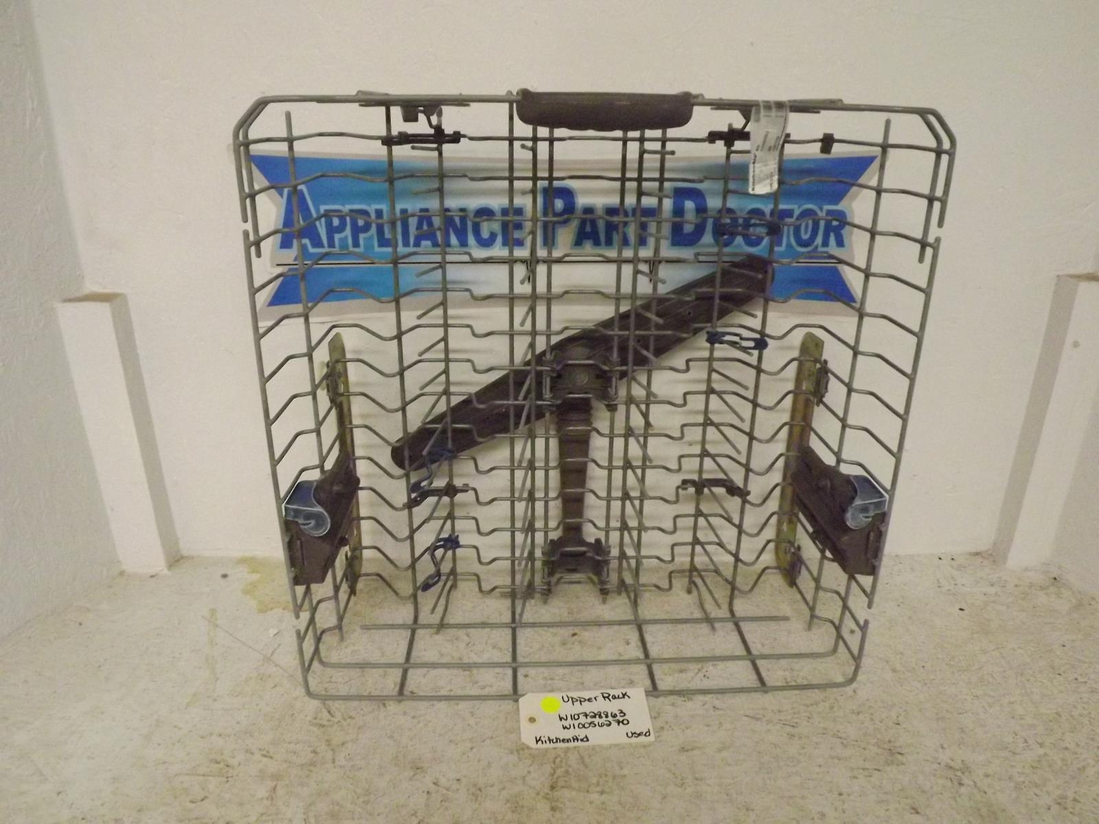 KitchenAid Dishwasher W10728863 W10056270 Upper Rack Used KitchenAid Dishwasher W10728863 W10056270 Upper Rack Used